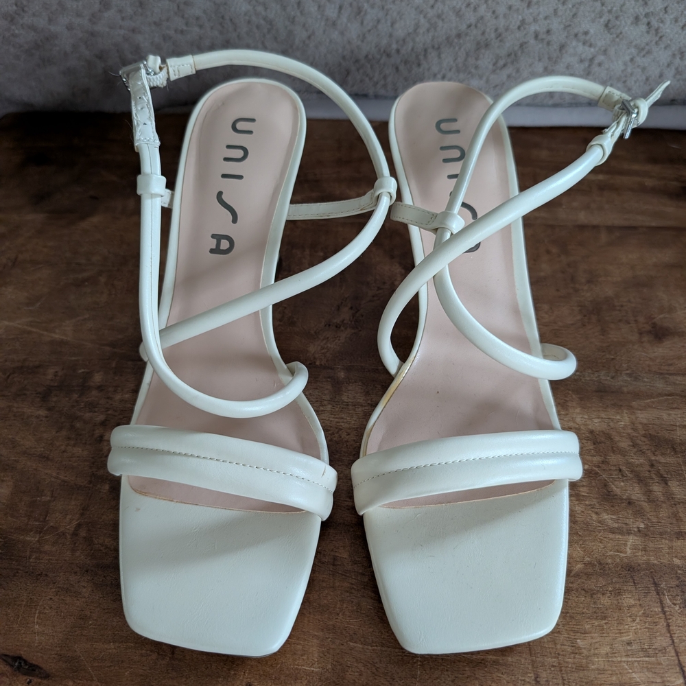 Unisa Cream Strappy Heels